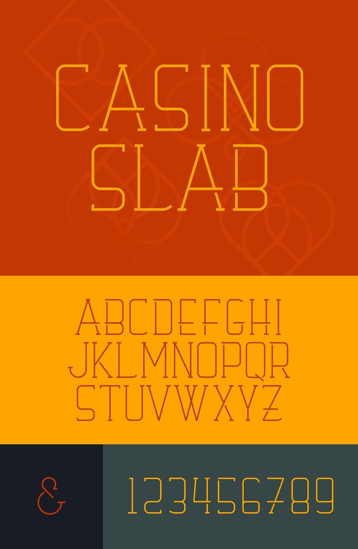Typeface specimen